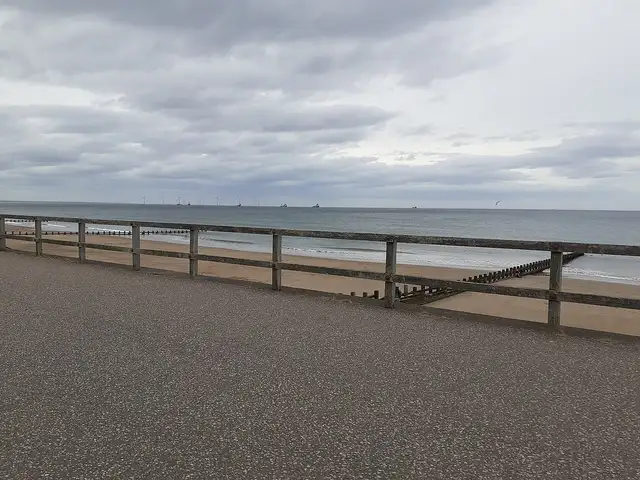Aberdeen & Aberdeenshire — Aberdeen beach view of wind turbines