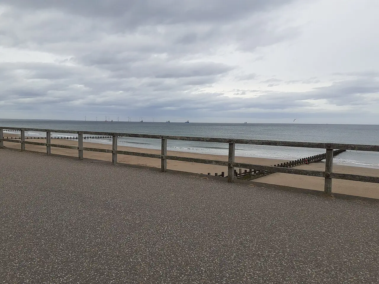 Aberdeen & Aberdeenshire — Aberdeen beach view of wind turbines