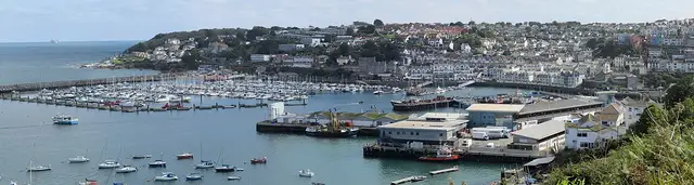 English Riviera — Panoramic View of Brixham Outer Harbour