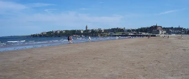 Fife & St Andrews — View of St Andrews from the West Sands