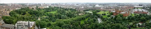 Glasgow & Clyde Valley — Kelvingrove from Glasgow University Tower