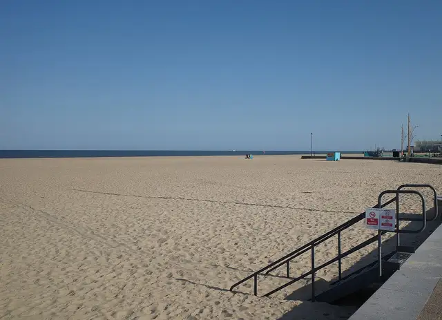 Great Yarmouth & Hemsby — A view along the beach towards The Jetty, Great Yarmouth - geograph.org.uk - 8066910