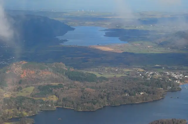 Lake District — Derwentwater and Bassenthwaite Lake aerial
