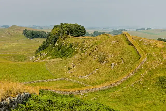 Northumberland National Park — Hadrian's Wall on Housesteads Crags - 06